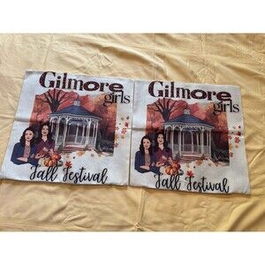 GILMORE GIRLS FALL FESTIVAL SET OF 2 PILLOW COVERS new